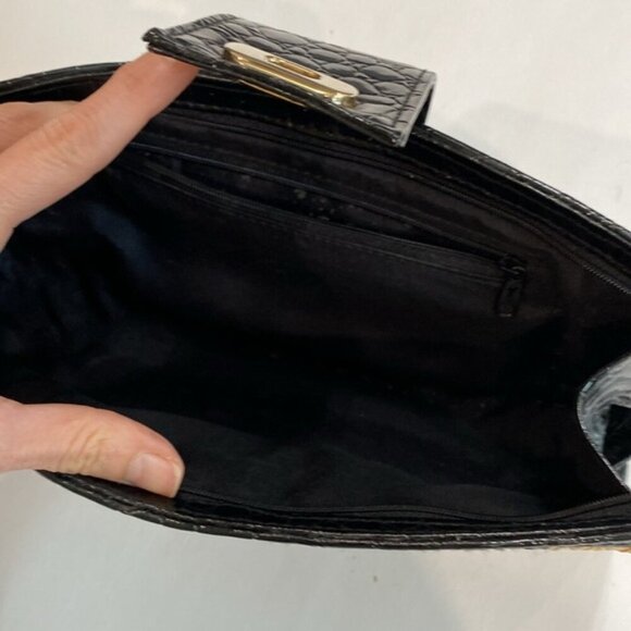 Beige woven rattan clutch bag - Picture 8 of 10